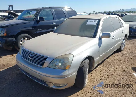 2002 Lexus Ls 430 from USA, damaged, VIN JTHBN30F320091248